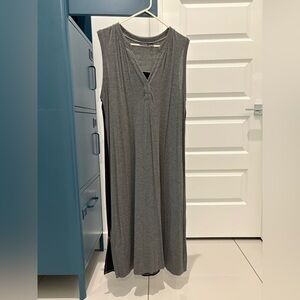 Apt. 9 Mixed Media Shift Dress Charcoal Gray Size XL